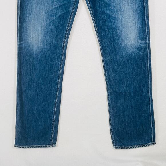 AG Adriano Goldschmied Men's 36x34 The Protege Straight Leg Blue Denim Jean USA - Picture 9 of 10